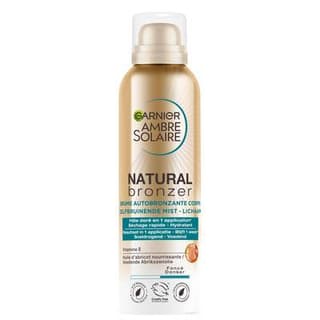 Ambre Solaire Brume Autobronzant Hydrate Et Apaise Huile D'Abricot Nourrissante Natural Bronzer, 150ml