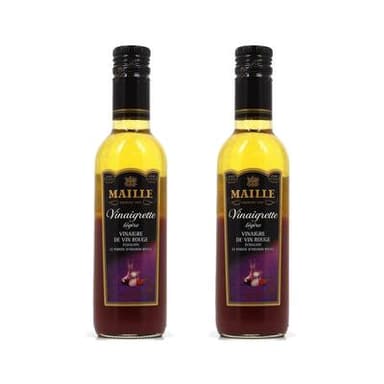 Maille Vinaigrette légère échalote et pointe d'oignon rouge, Lot de 2x36cl