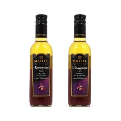 Maille Vinaigrette légère échalote et pointe d'oignon rouge, Lot de 2x36cl