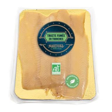 Nautilus Collection Truite Fumé Bio, 2/3 tranches - 130g