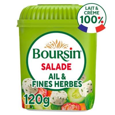 Boursin Dés de fromage Ail & Fines herbes, 120g