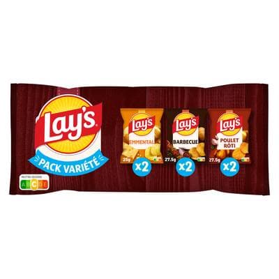 Lay's Chips multipack aromatisé, 160g