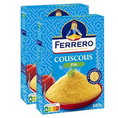 Ferrero Graine de couscous fin, Lot de 2x500g