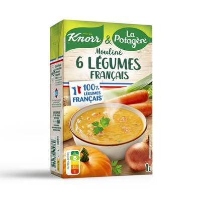 Knorr & La Potagère Soupe Mouliné de Légumes Français, 1L