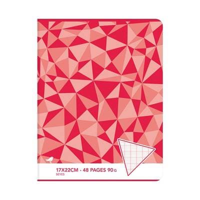 Auchan Cahier 17x22 cm grand carreaux, 48 pages Papier 90 g/m²