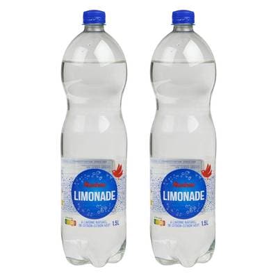 Auchan Limonade aux aromes naturel d'agrumes, Lot de 2x1,5L