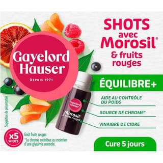 Gayelord Hauser Shots avec Morosil et fruits rouges Equilibre +, 150ml