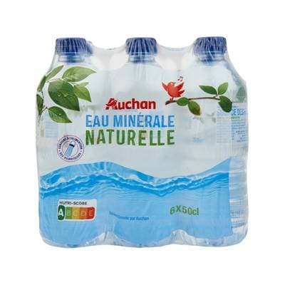 Auchan Eau minérale naturelle, 6x50cl
