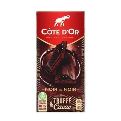 Côte d'Or Chocolat noir fourré truffé et cacao, 190g