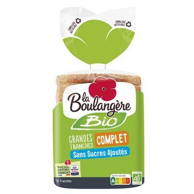 La Boulangère - Pain de Mie Complet Bio Grandes Tranches