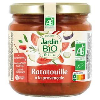 Jardin Bio Etic Ratatouille à la Provençale Bio en bocal, 400g