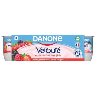 Velouté Fruix Yaourts aux Fruits Rouges Brassés, 8x125g