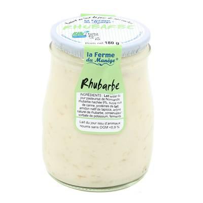 La Ferme du manège - Yaourt Rhubarbe au lait entier