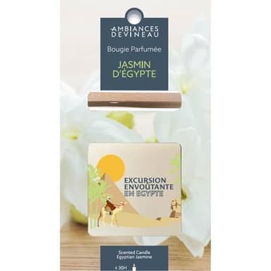 Ambiances Devineau Bougie parfumée jasmin d'Egypte, 30 h