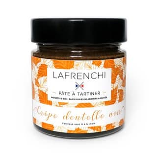 La Frenchi Pâte à tartiner Crêpes Dentelle Chocolat Noir, 250g