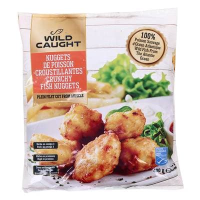 Wild Caught Nuggets de poisson sauvage croustillants MSC, 400g
