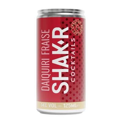 Shak'r Cocktail daïquiri fraise 14°, 12,5cl