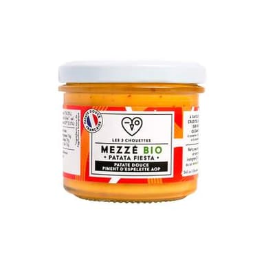Les 3 Chouettes Mezze Patate Douce Piment Bio, 100g