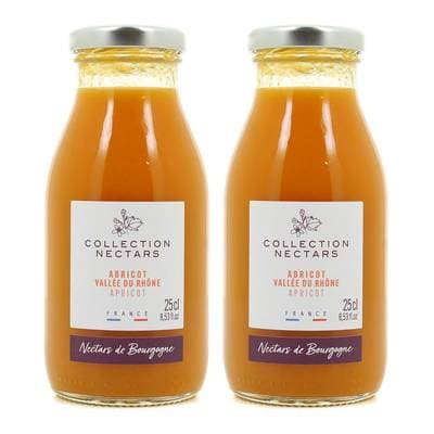 Nectars de Bourgogne Nectar d'Abricot de Haute Ardèche, Lot de 2x25cl