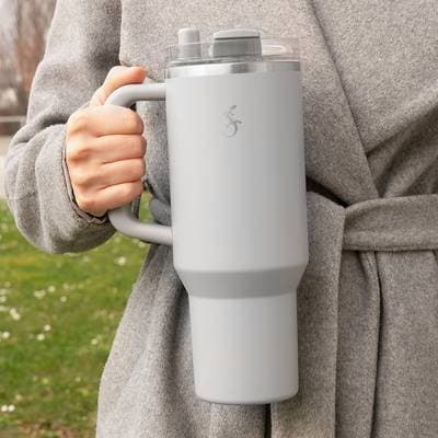 Lurch Gobelet isotherme en inox Gris Big Cup, 1,2L