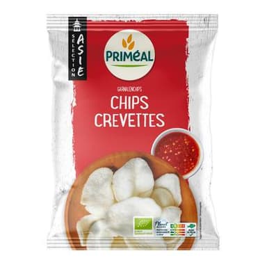 Priméal Chips de crevettes bio, 50g
