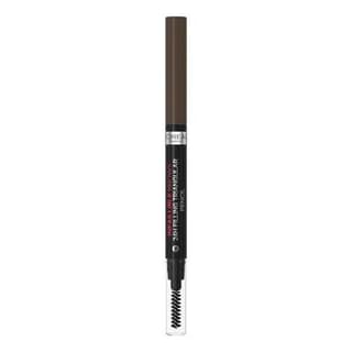 L'Oréal Crayon à Sourcils Pointe Triangulaire Brosse Teinte Ebony (1.0), 1 crayon