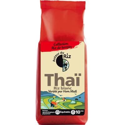 Autour Du Riz Riz Thaï bio blanc garanti sans gluten, 10 min, 500g