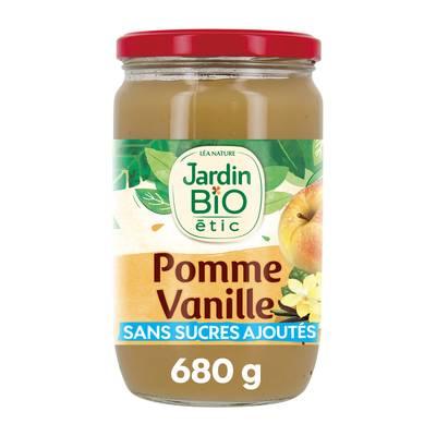 Jardin Bio Etic - Purée de Pomme Vanille Bourbon Bio sans sucres ajoutés