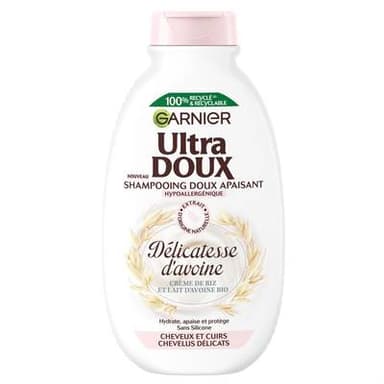 Garnier - Ultra Doux Shampooing Doux Apaisant Délicatesse d'Avoine, 250ml