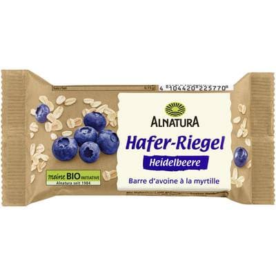 Alnatura Barre d'Avoine à la Myrtille Bio, 60g