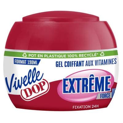 Vivelle Dop Gel coiffant Fixation extrême Pot, 190ml