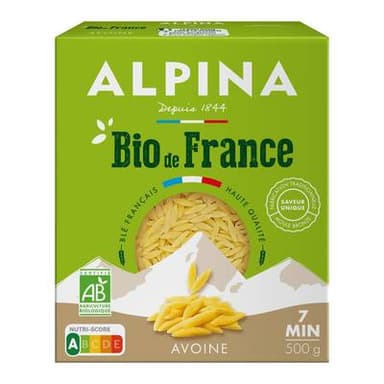 Alpina Savoie Pâtes Avoine Bio, 500g