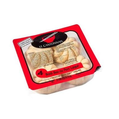 Le Cantonnais Banh Bao au Porc Laqué, 4 pièces - 200g