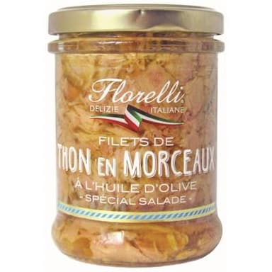 Florelli Thon en Morceaux à l'Huile d'Olive, 140g