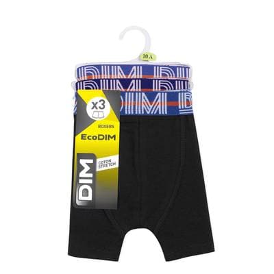 Dim Boxer Coton Stretch x3, Taille 8 ans