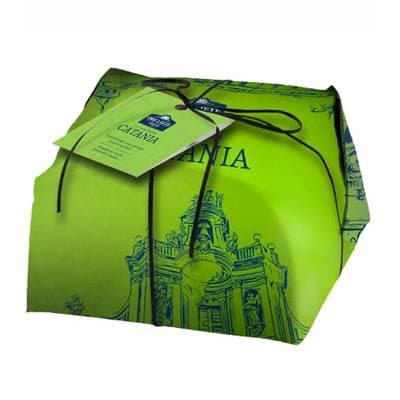 ORE LIETE Panettone Pépites de Chocolat et Crème de Pistache - Catania, 750g