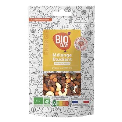 Bioday Mélange Etudiant bio, 250g