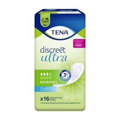 Tena Serviette ultra dsicreet normal, 16 serviettes