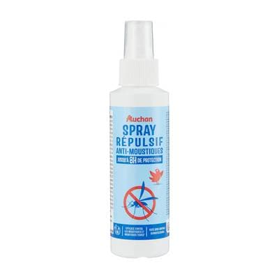 Auchan Répulsif anti-moustiques spray, 100ml