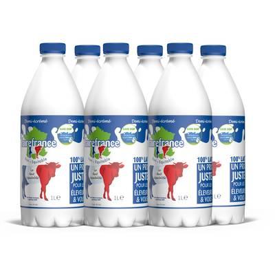 3700819800071 - Faire France - Lait équitable 1/2 écrémé