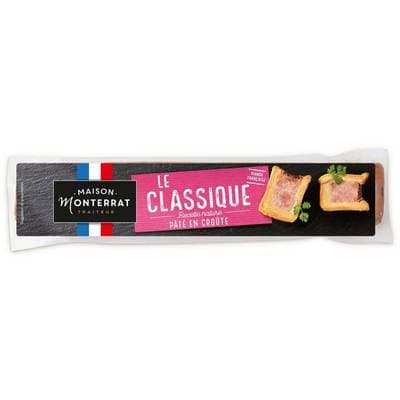 Maison Monterrat Pâté en croûte nature Le Classique, 450g
