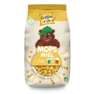 Grillon Or Céréales Mops Miel BIO, 300g
