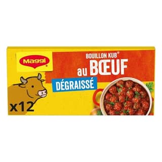 Maggi Bouillon Kub Boeuf dégraissé - 12 cubes, 12x10g