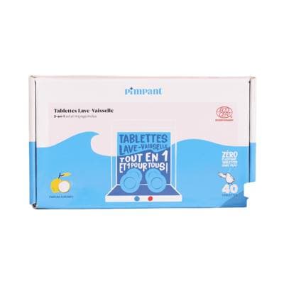 Pimpant Tablette lave vaisselle Sans Film, 40 tablettes