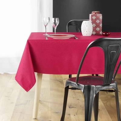 3574387230871 - Douceur D Interieur - Nappe Jacquard Déco Rouge