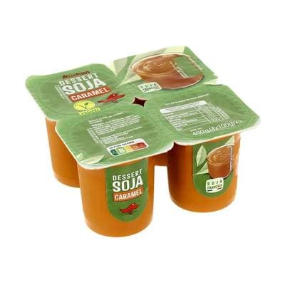 Auchan Dessert au soja et caramel, 4x100g