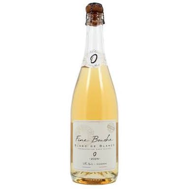 Fine Bouche Blanc de Blanc mousseux Sans alcool Bio, 75cl