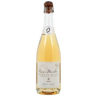 Fine Bouche Blanc de Blanc mousseux Sans alcool Bio, 75cl
