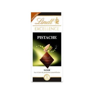 Lindt Tablette Chocolat Noir Pistache, 100g