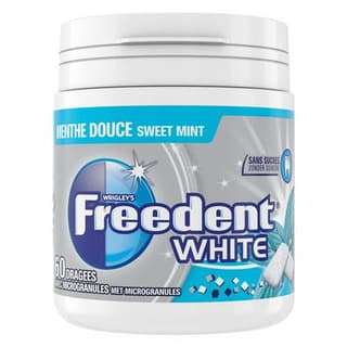 Freedent Chewing gum White Menthe Douce, 60 dragées
